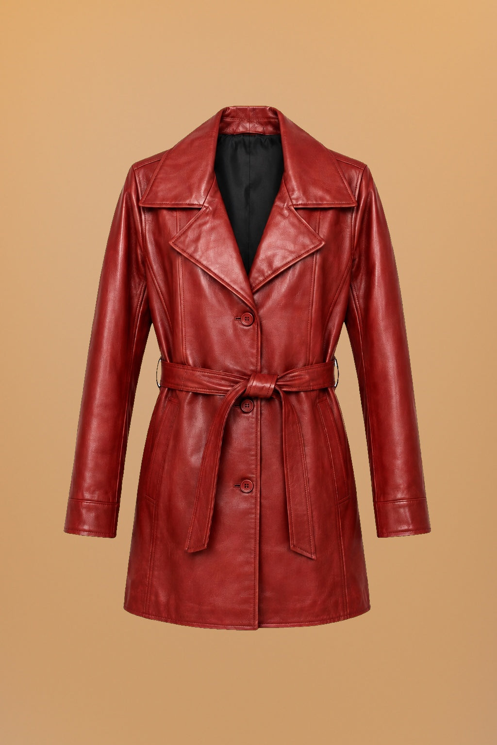 REISS - Trench vino - 1-frontal-apose