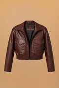 KANPEKI - Chamarra bomber corta vino - 1-frontal-apose