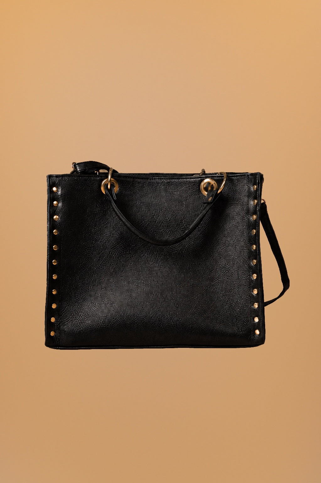 RIFF - Tote negro con tachuelas - 1-frontal