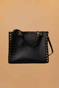 RIFF - Tote negro con tachuelas - 1-frontal