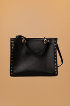 RIFF - Tote negro con tachuelas - 1-frontal