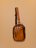 TRANSIT - Sling cognac con anillos - 1-frontal