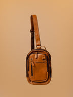 TRANSIT - Sling cognac con anillos - 1-frontal