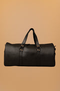OVERNIGHT - Duffel negro con broches - 1-frontal