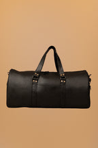 OVERNIGHT - Duffel negro con broches - 1-frontal