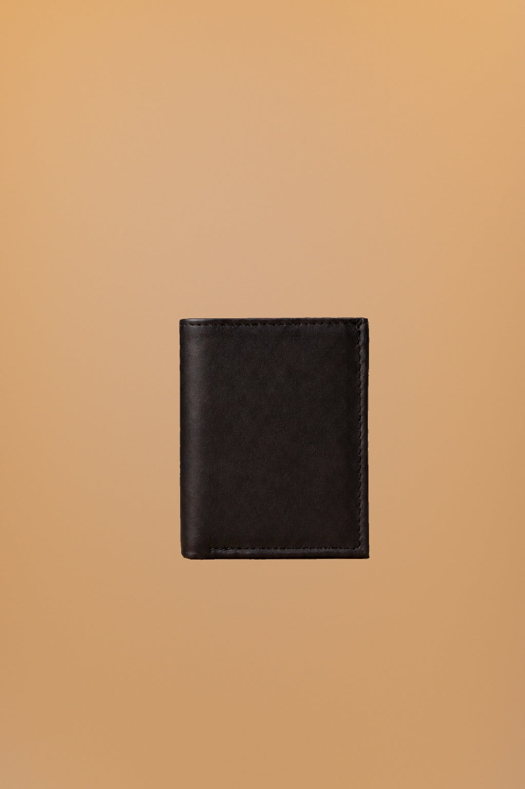 Cartera vertical de piel negra - 1-vista