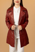 REISS - Trench vino - 2-modelo