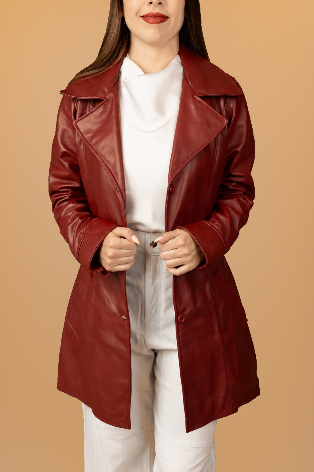 REISS - Trench vino - 2-modelo
