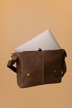 SPRINT - Bolsa messenger cafe verdoso - 4-uso-laptop