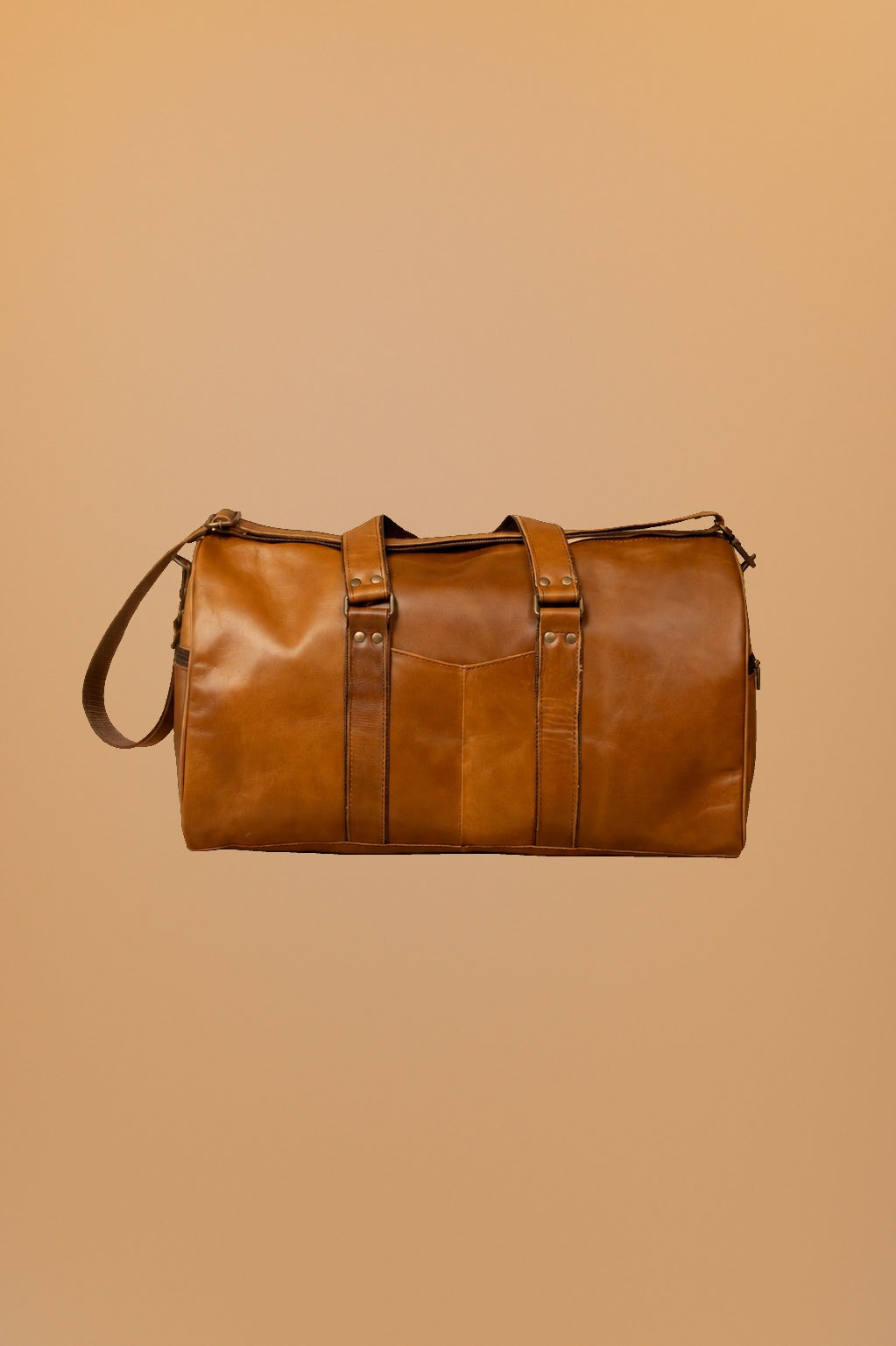 LOUNGE Bolsa de mano de piel cognac - zavlo_visual-4 (1)