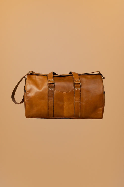 LOUNGE Bolsa de mano de piel cognac - zavlo_visual-4 (1)